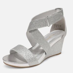 Elegant Silver Women's Sandals